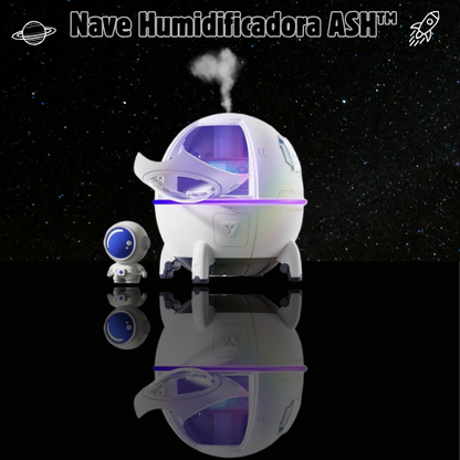 Humidificador Especial ASH™ con luz LED y Carga USB-Diseño Futurista y Silencioso