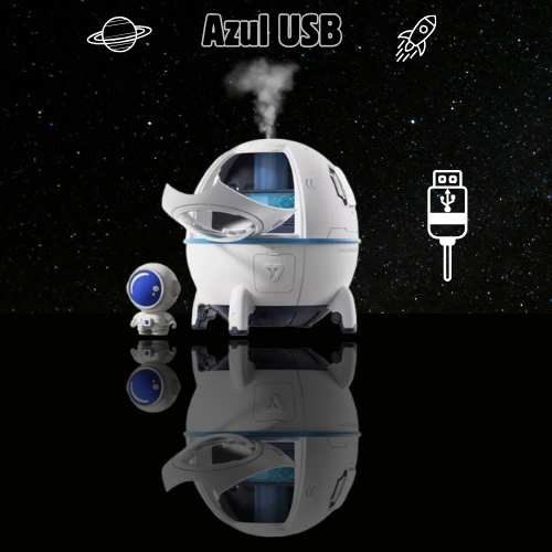 Humidificador Especial ASH™ con luz LED y Carga USB-Diseño Futurista y Silencioso