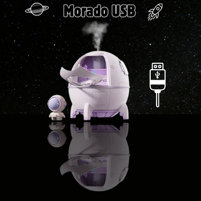 Humidificador Especial ASH™ con luz LED y Carga USB-Diseño Futurista y Silencioso